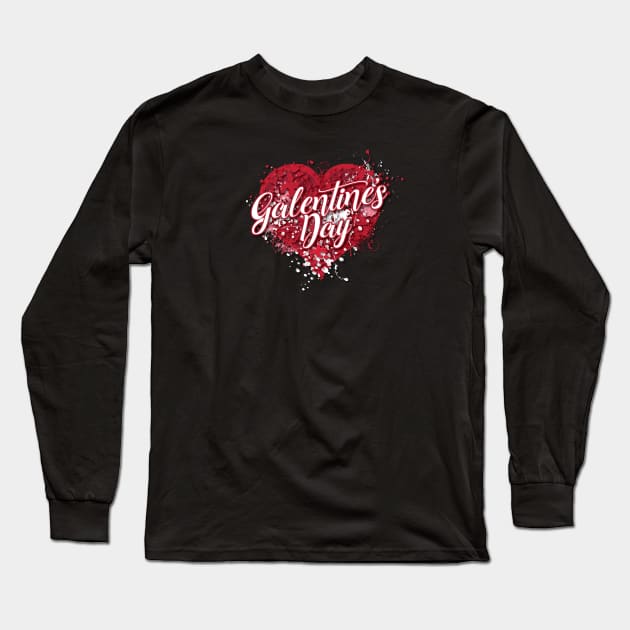 Galentine's Day Long Sleeve T-Shirt by ZZDeZignZ